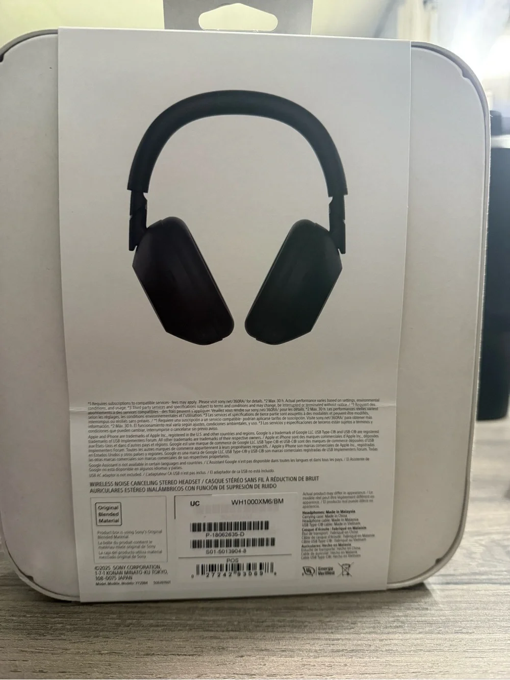 Sony Over-Ear Wireless Headphones - White
